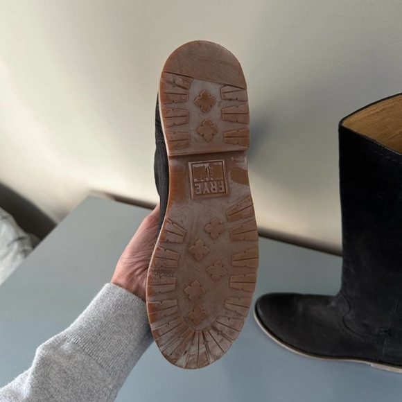 Frye Celia Black Leather Riding boots - Picture 3 of 9